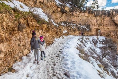 Grand-canyon-winter-Bright-Angel-Trail ▷ ¿Es el viaje familiar demasiado caro? 11 consejos sobre cómo superarlo