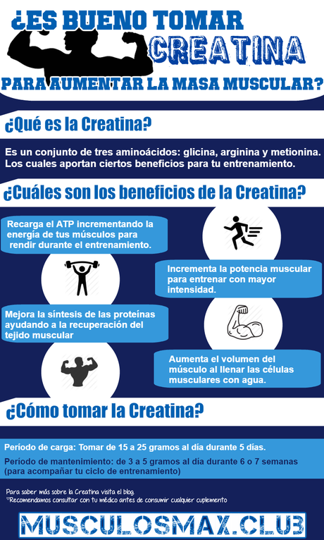 ¿Cuáles son los beneficios de la Creatina? [Infografía]