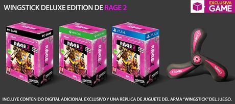 GAME desvela los incentivos por la reserva de Rage 2 y su exclusiva Wingstick Deluxe Edition GAME desvela los incentivos por la reserva de Rage 2 y su exclusiva Wingstick Deluxe Edition