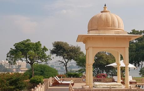 Hotel Oberoi Udaivilas terrazas