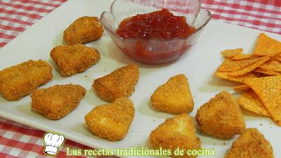 Cómo hacer quesitos rebozados con Doritos muy crujientes