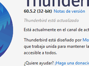 Thunderbird 60.5.2 ahora disponible Linux, Windows macOS