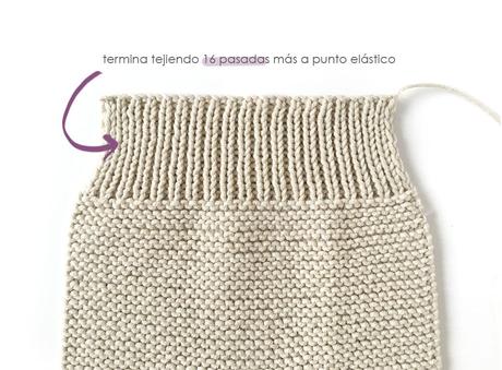 Cómo hacer una Polaina d punto para bebé - Patrón y Tutorial -