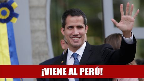 Presidente interino de Venezuela Juan Guaidó llegaría a Perú el domingo