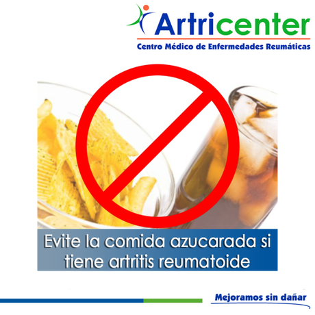 Artricenter: Evite la comida azucarada si tiene artritis reumatoide