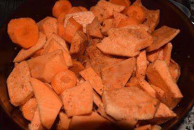 Puré de Boniatos y Zanahorias en Microondas