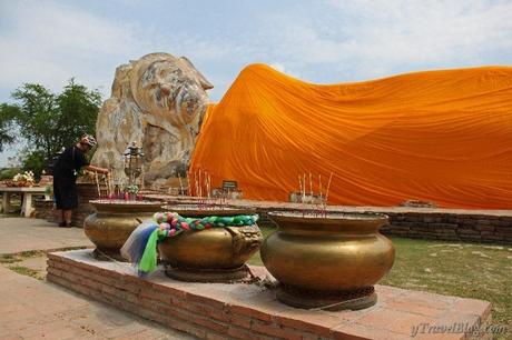 reclining-Buddha-Ayutthaya-1 ▷ Comentario sobre Ayutthaya Tailandia: un recorrido en bicicleta y en barco por el Reino Real por Machen Sie eine Radtour durch Ayutthaya, Tailandia: www.ytravelblog.c ... - Travel Blog 2019