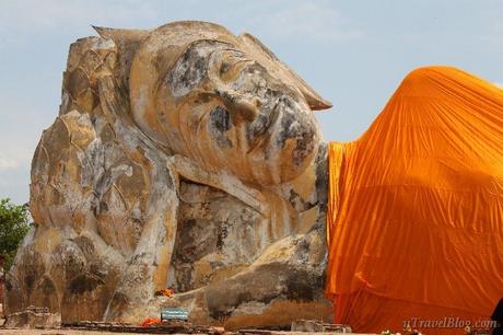 reclining-Buddha-Ayutthaya-3 ▷ Comentario sobre Ayutthaya Tailandia: un recorrido en bicicleta y en barco por el Reino Real por Machen Sie eine Radtour durch Ayutthaya, Tailandia: www.ytravelblog.c ... - Travel Blog 2019