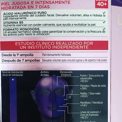 AMPOLLAS REVITALIF FILLER  + ácido Hialurónico 7 días.  L'oréal Paris