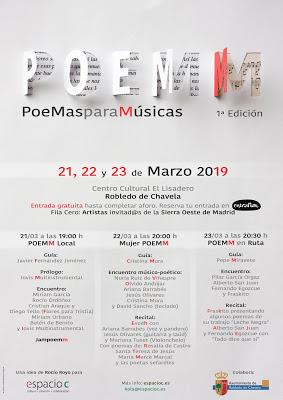 POEMM llenará la Sierra Oeste de Música y Poesía