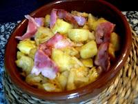 Col con patatas al pimentón de la Vera con bacon
