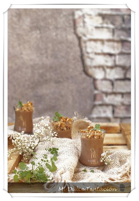 Natillas exprés con Pan crujiente Caramelizado