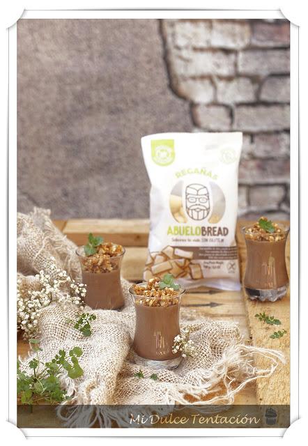 Natillas exprés con Pan crujiente Caramelizado