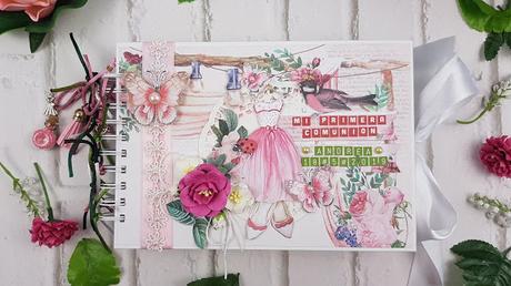 Tutorial Scrapbooking: Álbum Comunión Princess Garden