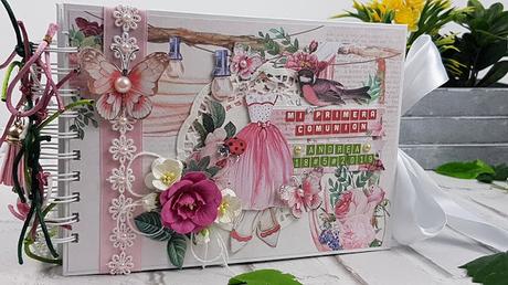 Tutorial Scrapbooking: Álbum Comunión Princess Garden