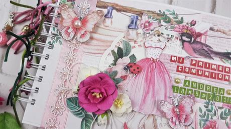 Tutorial Scrapbooking: Álbum Comunión Princess Garden