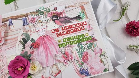 Tutorial Scrapbooking: Álbum Comunión Princess Garden