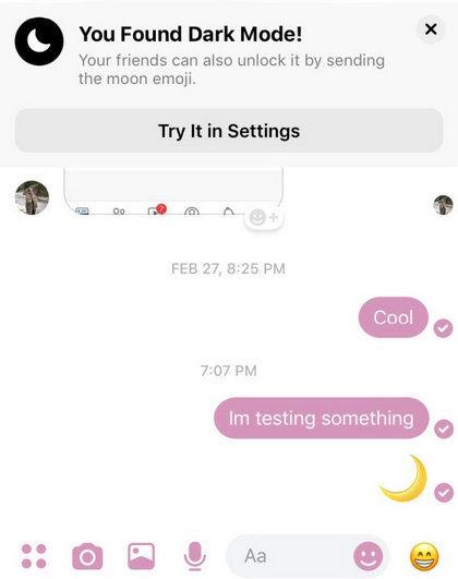 Cómo habilitar el modo oscuro de Facebook Messenger