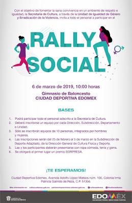 CONMEMORAN DÍA DE LA MUJER CON RALLY SOCIAL