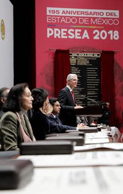 ENTREGA ALFREDO DEL MAZO PRESEA ESTADO DE MÉXICO 2018