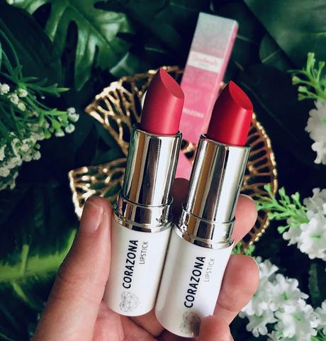 Soulmate barra de labios corazona (tonos true red y rose petal)