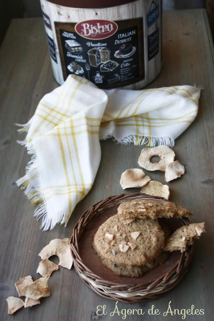 Galletas con manzanas deshidratadas El Ágora de Ángeles galletas, galletas de manzana,manzanas deshidratadas