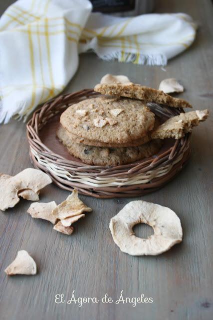 Galletas con manzanas deshidratadas El Ágora de Ángeles galletas, galletas de manzana,manzanas deshidratadas