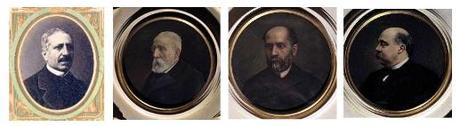 Estanislao Figueras y Moragas. Biblioteca del Congreso de los Diputados Retrato de Francisco Pi y Margall. Vestíbulo de Palacio, Congreso de los Diputados Retrato de Nicolás Salmerón y Alonso. Vestíbulo de Palacio, Congreso de los Diputados Retrato de Emilio Castelar y Ripoll. Vestíbulo de Palacio, Congreso de los Diputados