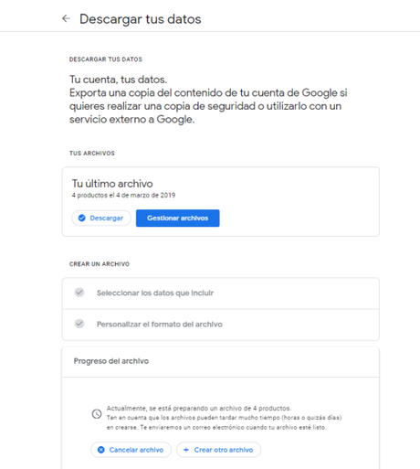 Descarga urgente de nuestra actividad de Google+