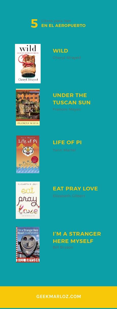 5 libros sobre viajes para leer en el aeropuerto