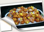 Buñuelos naranja rellenos crema