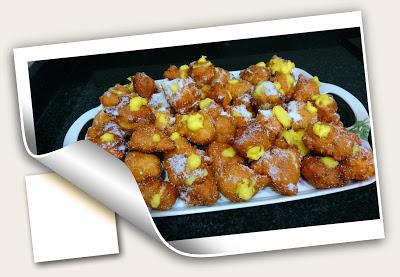 BUÑUELOS DE NARANJA  RELLENOS DE CREMA