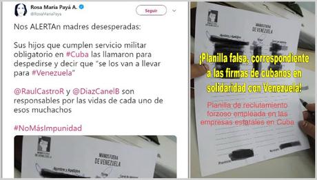 Payá: fake news sobre supuesto reclutamiento de jóvenes cubanos para ir a Venezuela