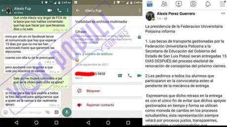 Denuncia que Presidente de la FUP pide votos a cambio de becas