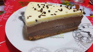 TARTA TRES CHOCOLATES EN THERMOMIX Y TRADICIONAL