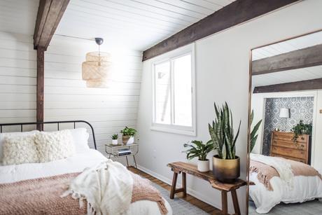 Decoración de un apartamento con aires bohemios y étnicos.