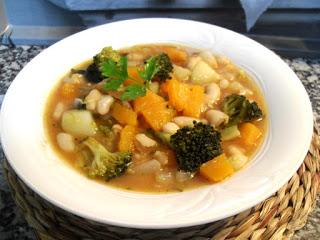 Judías blancas con verduras Judías blancas con verduras