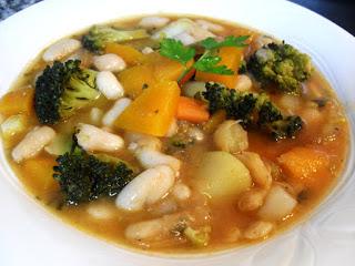 Judías blancas con verduras Judías blancas con verduras