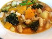 Judías blancas verduras