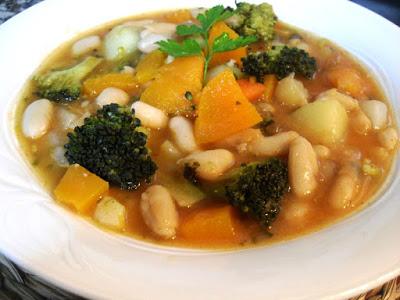 Judías blancas con verduras Judías blancas con verduras