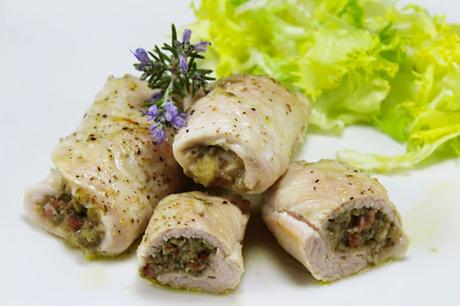 Pechugas de pavo rellenas de setas Thermomix Pechugas de pavo rellenas de setas Thermomix