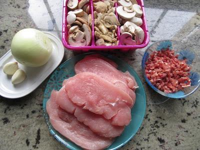 Ingredientes Pechugas de pavo rellenas de setas Thermomix