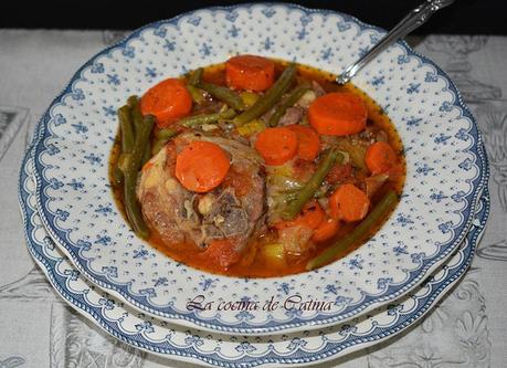 Cazuela de cordero a la paisana Cazuela de cordero a la paisana