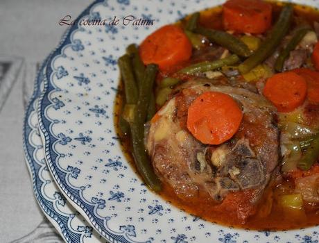 Cazuela de cordero a la paisana Cazuela de cordero a la paisana