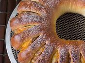 Coffeecake duraznos nueces