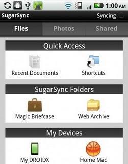 SugarSync para Android