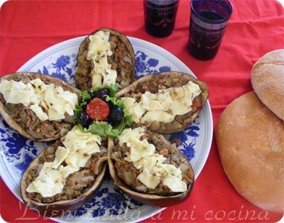 Berenjenas rellenas a la marroquí
