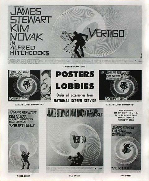 Saul Bass Vertigo pressbook