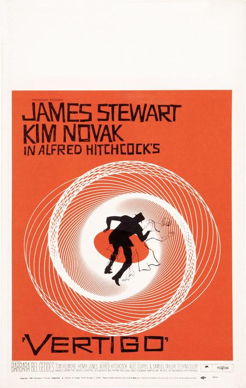 Saul Bass Vertigo window card