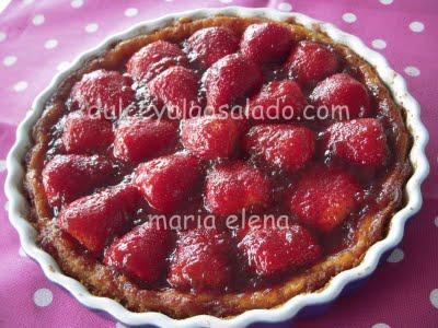 Tarta de Queso con fresas